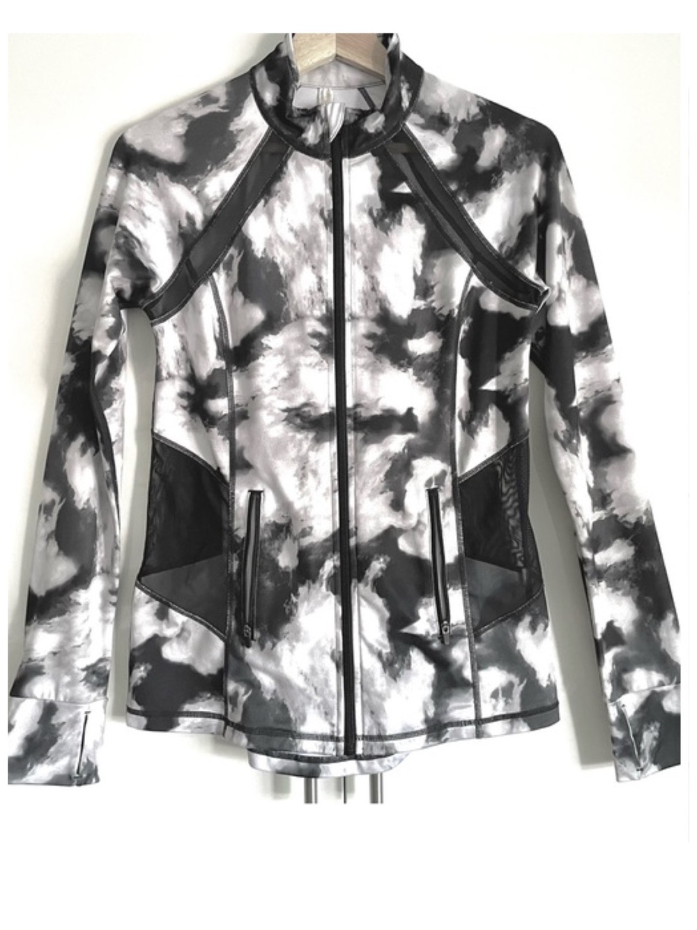 Ideology Sky High Tie Dye Zip Up Performance Jacket Size S EUC